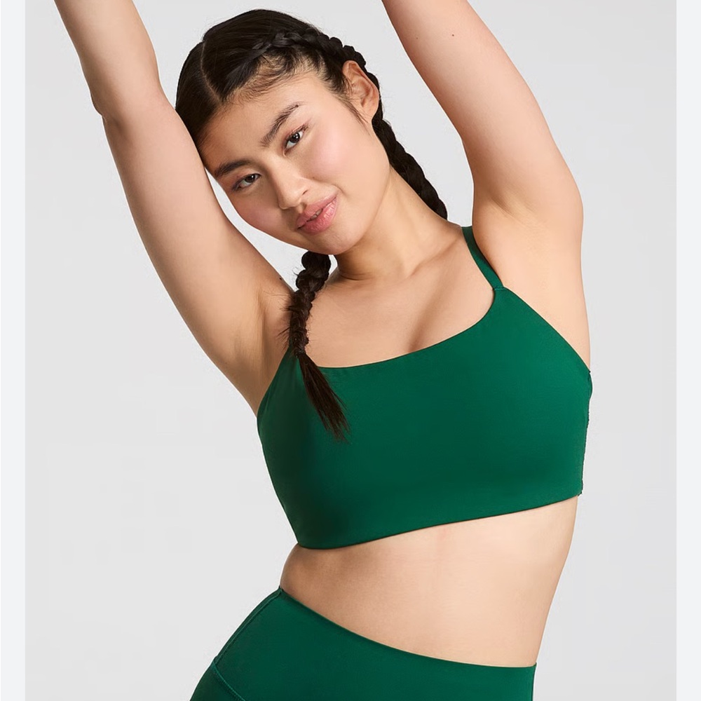 NWOT PINK Victoria's Secret Dark Green Bra